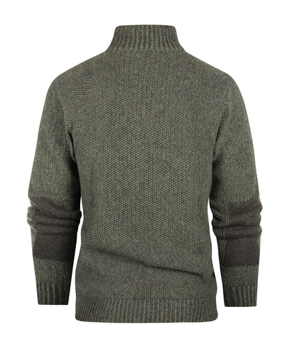Pullover mit Reißverschluss | Braun