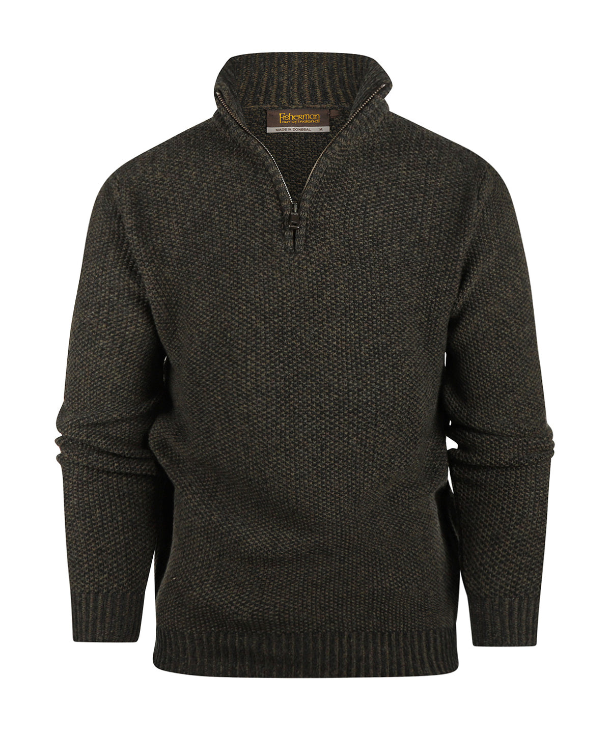 Pullover mit Reißverschluss | Grün