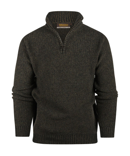 Pullover mit Reißverschluss | Grün