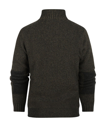 Pullover mit Reißverschluss | Grün