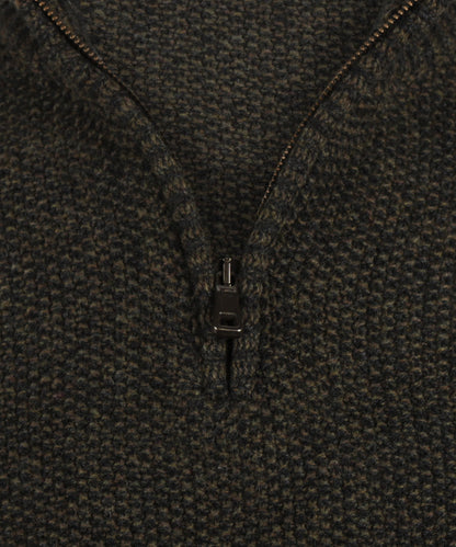 Pullover mit Reißverschluss | Grün