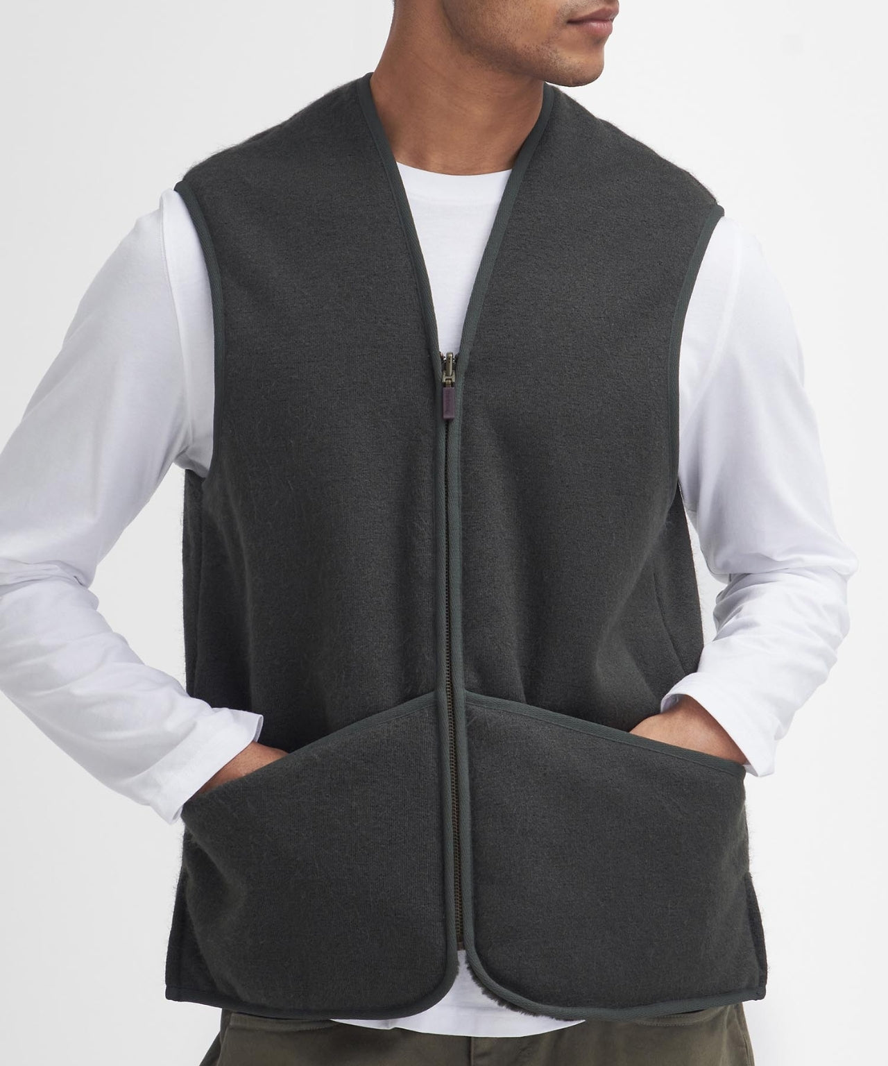 Warm Pile Liner bodywarmer | Green