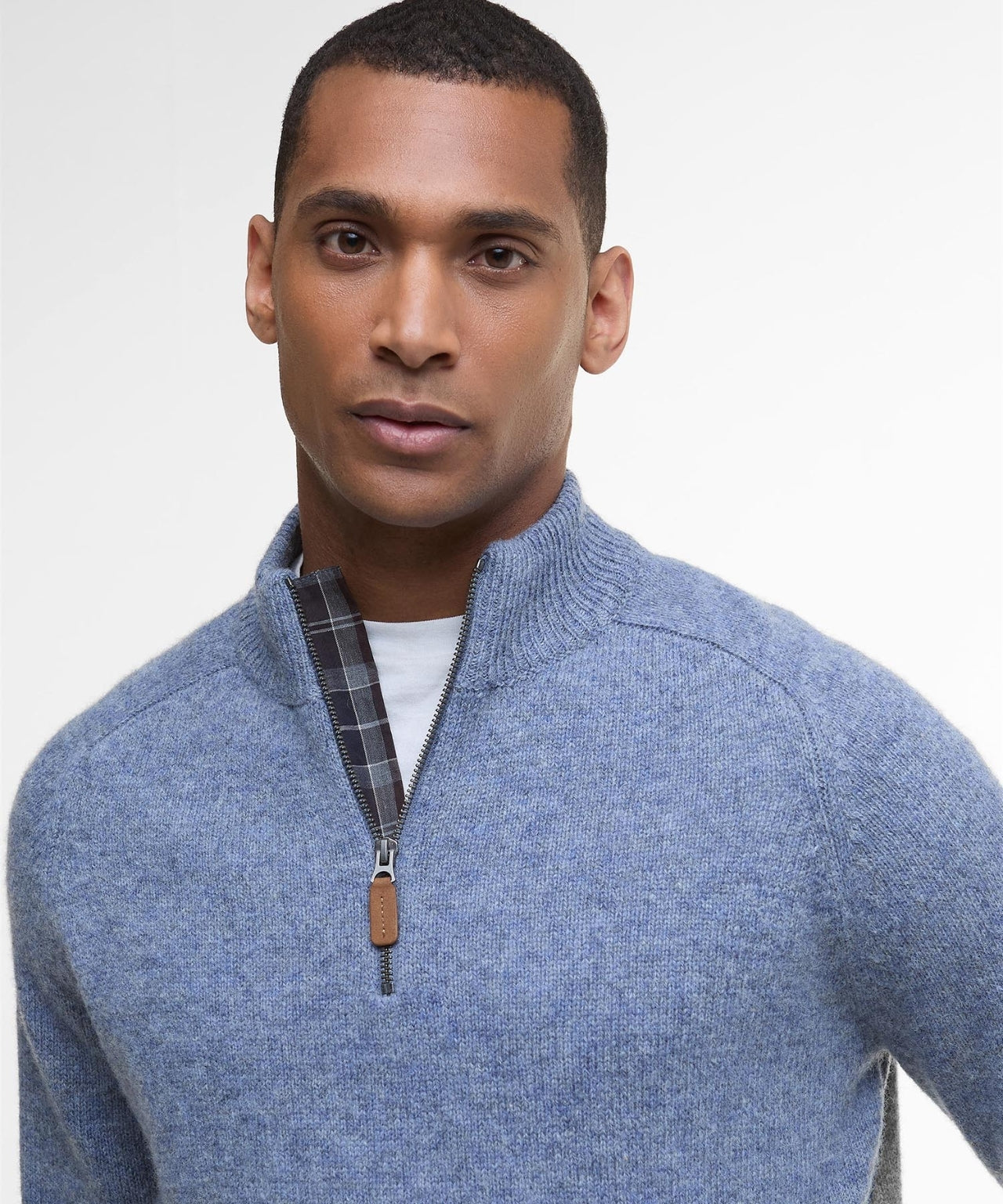 Barbour Talder Half Zip Knit | Blue