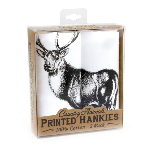 Zakdoek Print 2-pack | Hert