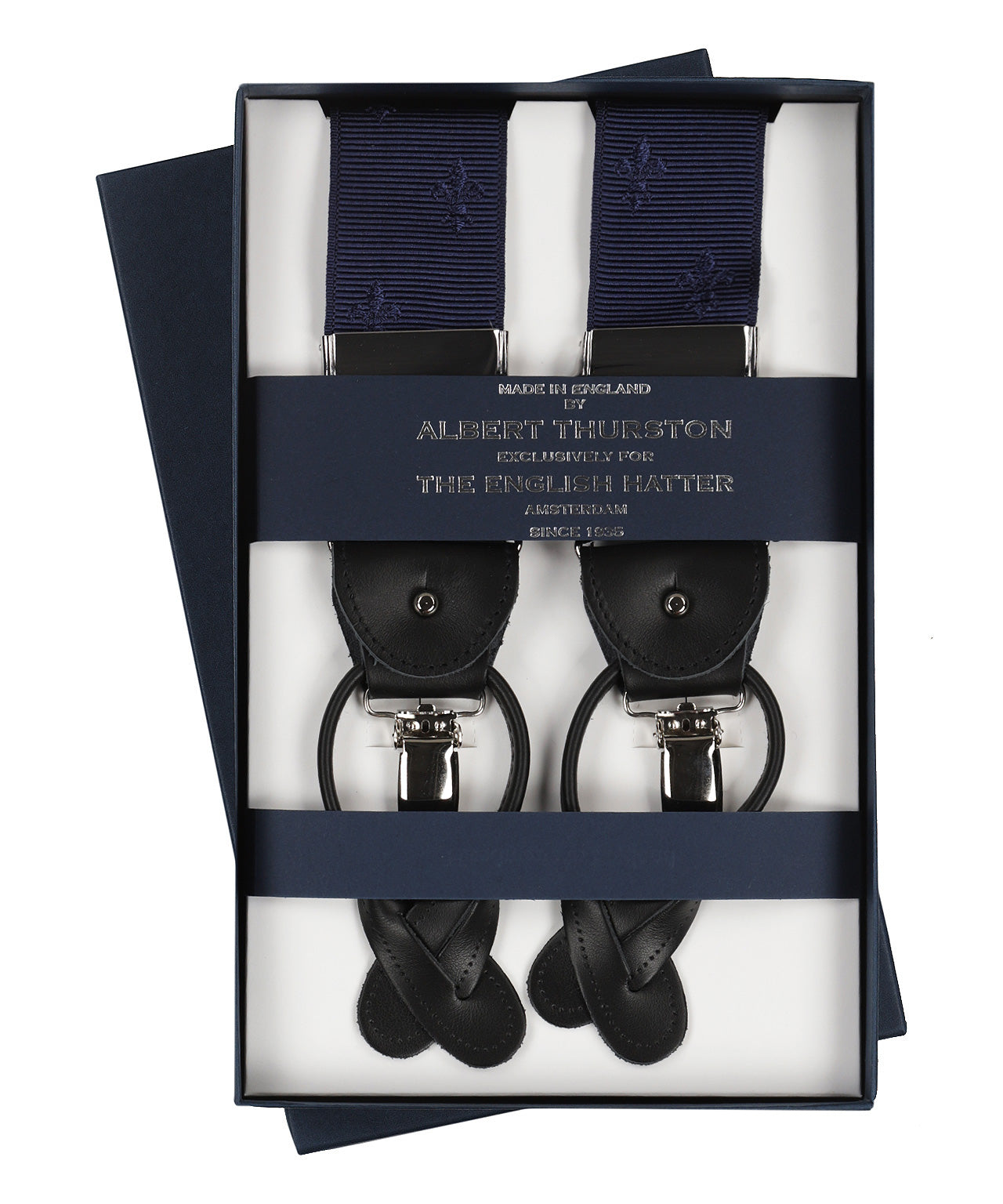 Bretels 2 in 1 | Navy Fleur de Lis