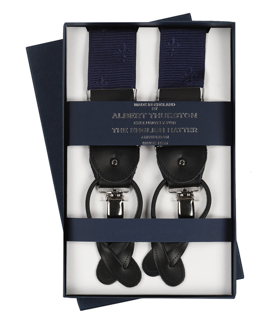 Bretels 2 in 1 | Navy Fleur de Lis