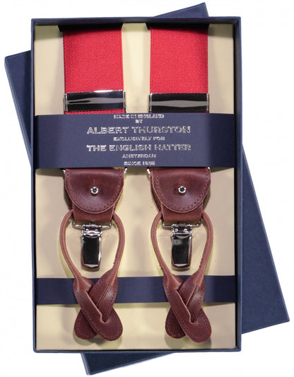 2-in-1-Zahnspange mit Clips und Riemen | Rot