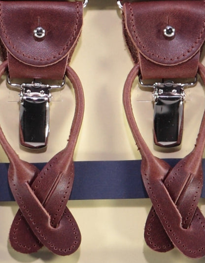 2-in-1-Zahnspange mit Clips und Riemen | Rot