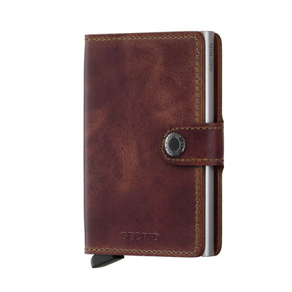 Miniwallet | Kastanjebruin melange