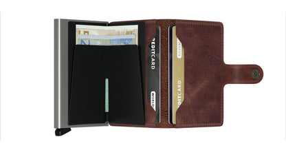 Miniwallet | Kastanjebruin melange