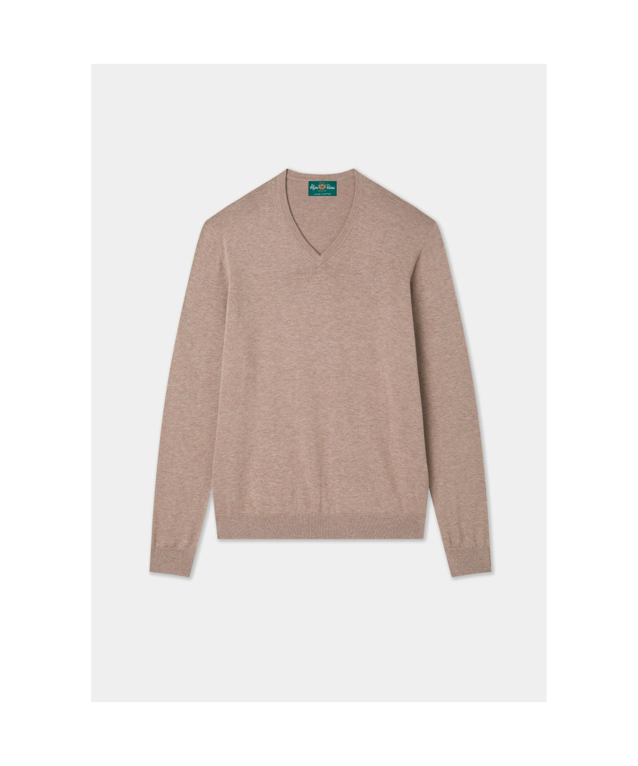 V-Hals Cotton/Cashmere | Coffee