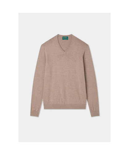 V-Hals Cotton/Cashmere | Coffee