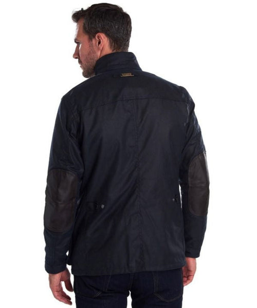 Barbour Wax jacket Ogston | Navy Blauw