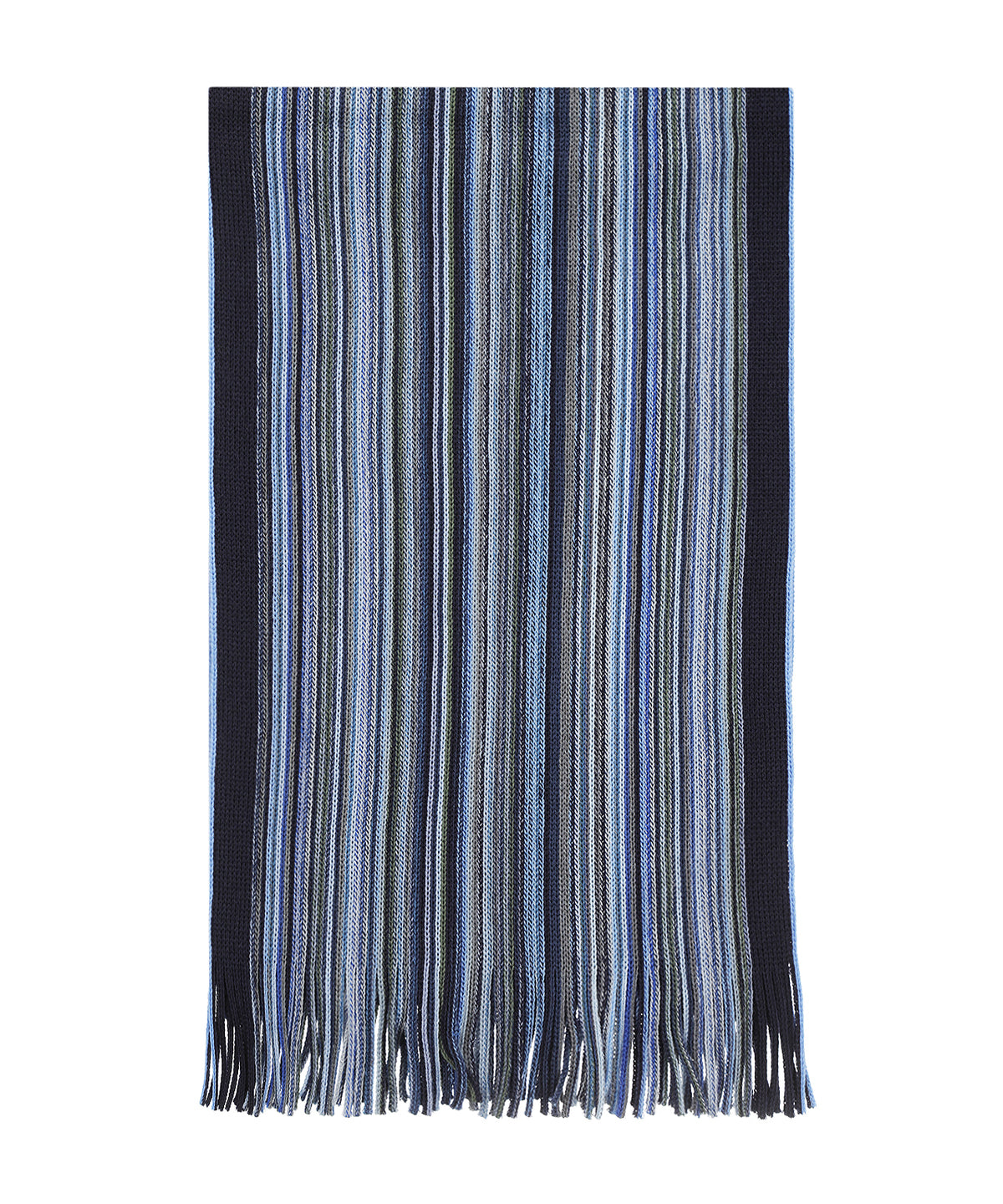 Wollstrickschal 180x26 | Blau