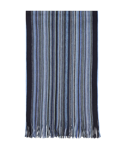 Wollstrickschal 180x26 | Blau