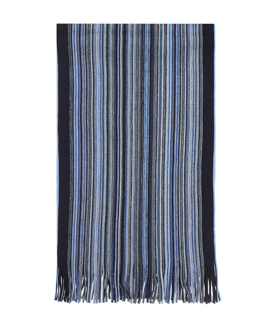 Gebreide Sjaal | Navy Licht Blauw