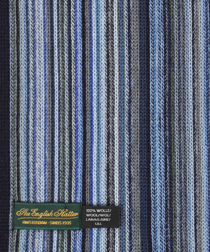 Wollstrickschal 180x26 | Blau