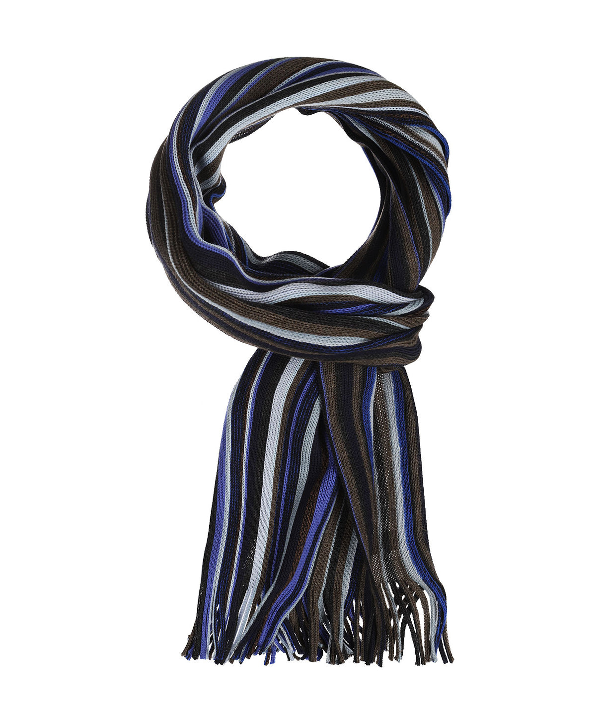 Wollstrickschal 180x26 | Blau