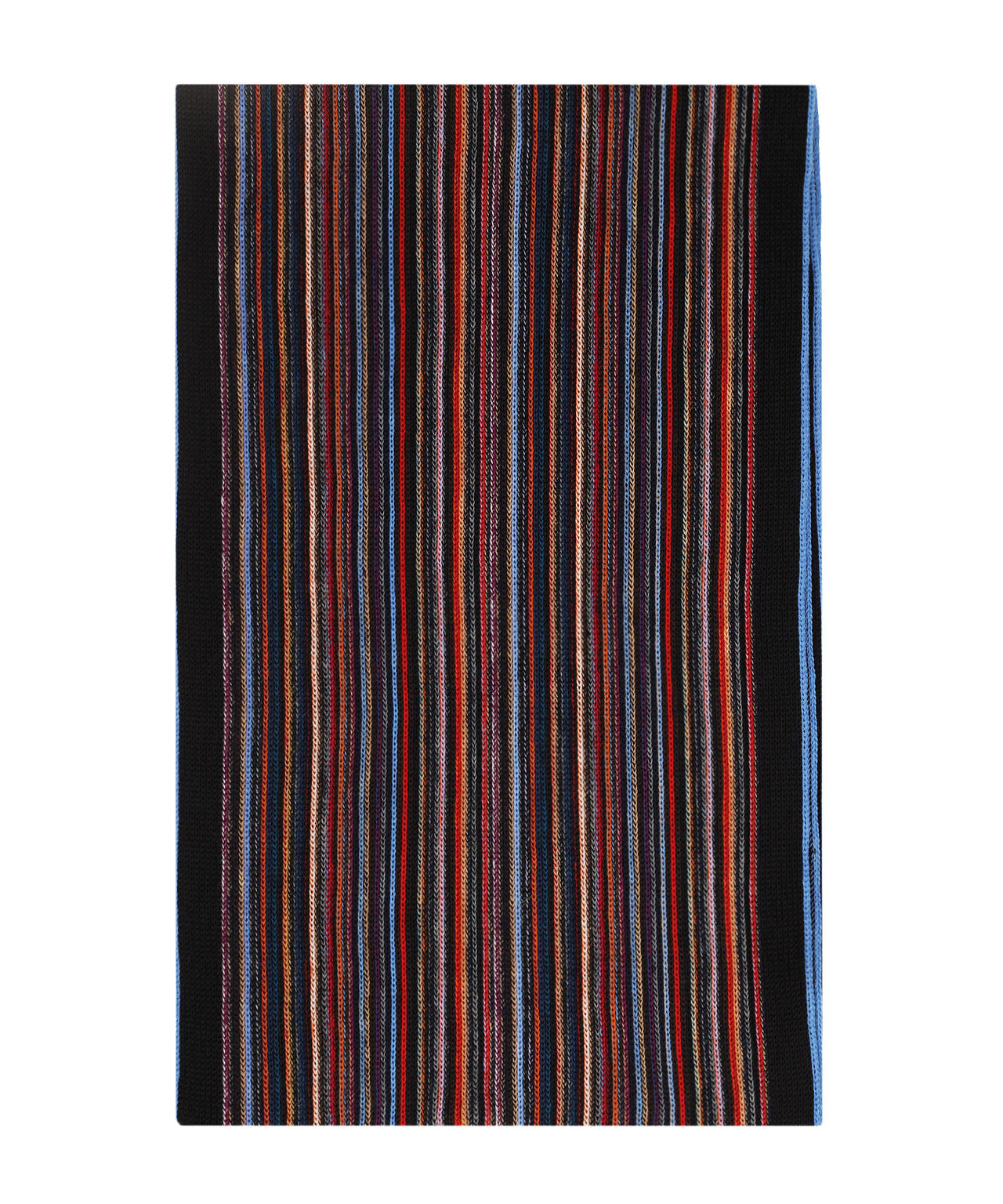 Sjaal gebreid 26X180 cm | Navy Rood Multi