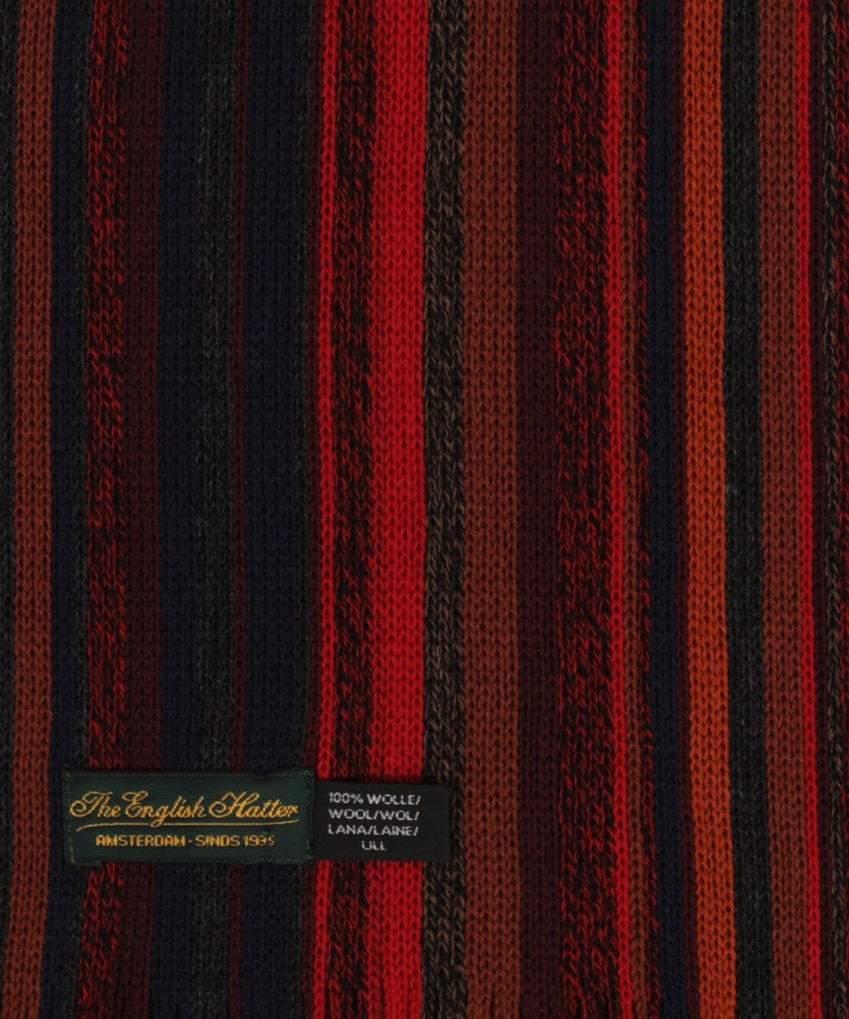 Gebreide Sjaal | Rood Multi