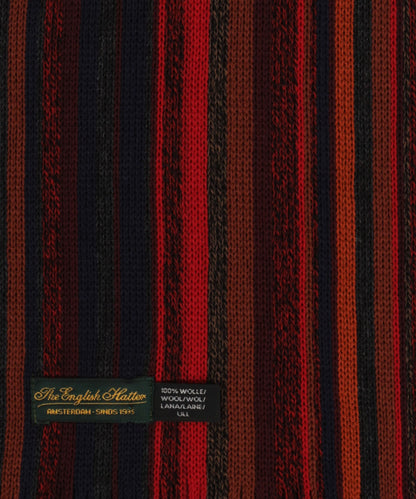 Gebreide Sjaal | Rood Multi