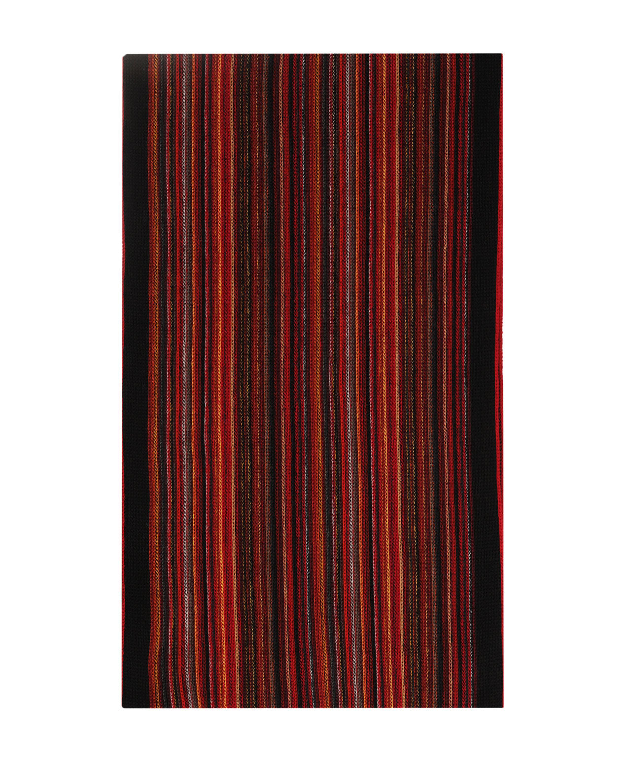Scarf wool knitted 180x26 | Red