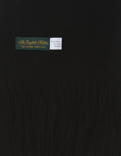 Lammwollschal 190x48 | Schwarz