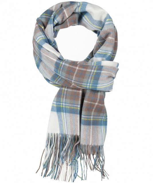 Sjaal Lamswol 48x190 | Muted Blue Dress Stewart