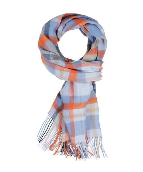 Sjaal lamswol 190x48 | Blauw