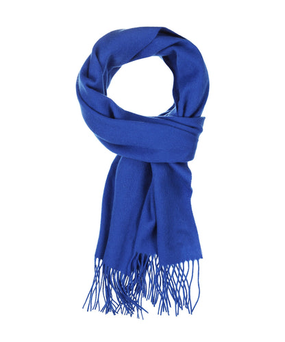 Lammwollschal 190x48 | Blau