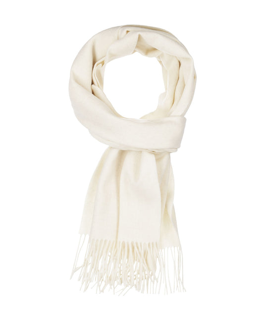 Sjaal Lamswol 48x190 | Cream