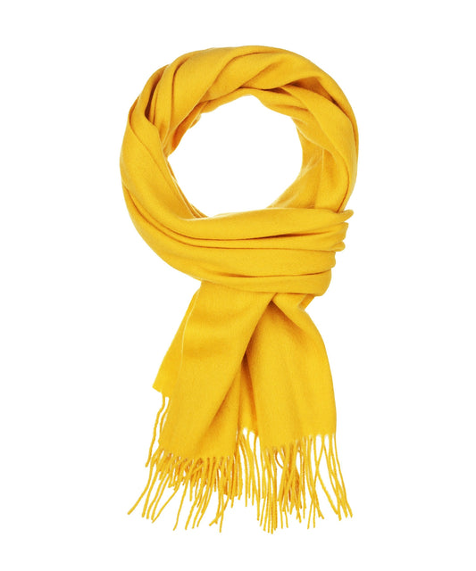 Sjaal Lamswol 48x190 | Yellow