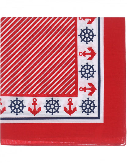 Boerenzakdoek | Streep Anker Rood