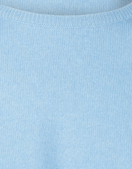 William Lockie Ronde Hals Lamswol Pullover | Blue Sky