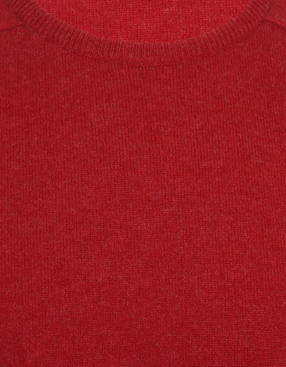 William Lockie Round Neck Lambswool Pullover | Poppy Melange