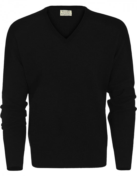 V-Hals Lamswol | Black