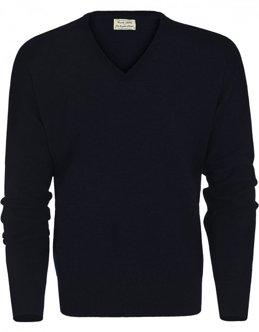 V-Hals Lamswol | Navy