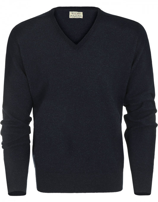 V-Hals Lamswol | Oxford Blue