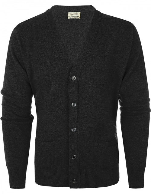 Knoop Vest Lamswol | Charcoal