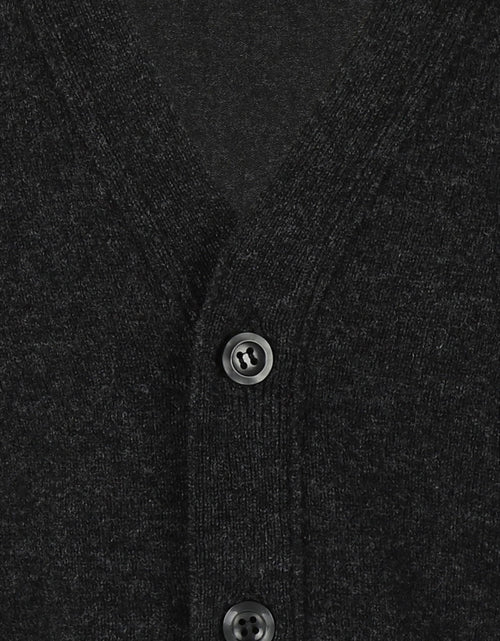 Knoop Vest Lamswol | Charcoal