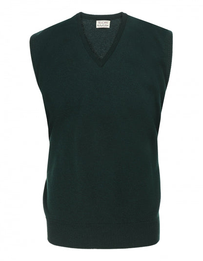 Slipover Lamswol | Tartan Green