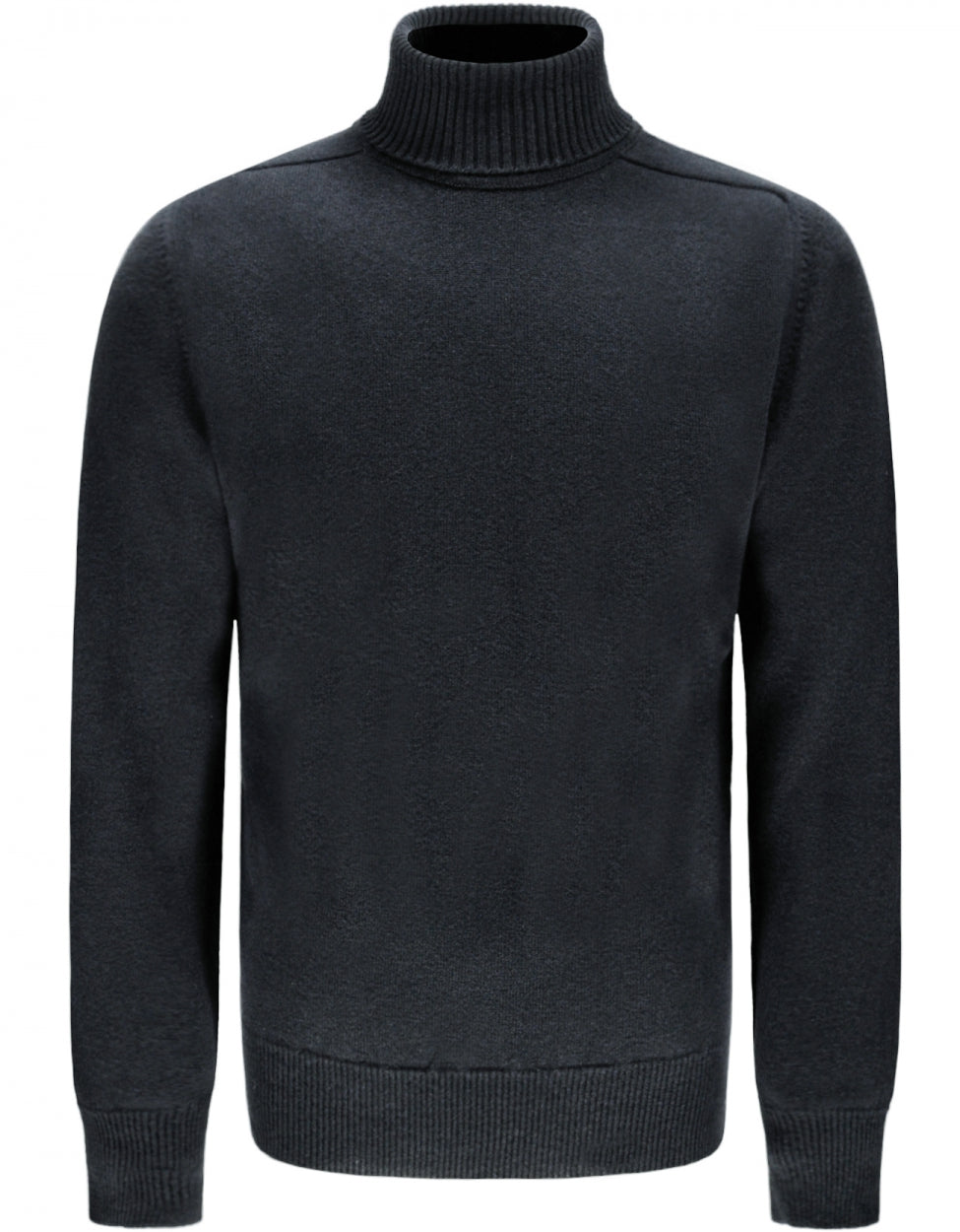 William Lockie Rollkragenpullover aus Lammwolle | Anthrazit