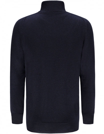 William Lockie Turtleneck Lambswool | Navy
