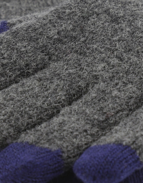 Warme Wolmix Handschoen | Antraciet Grijs