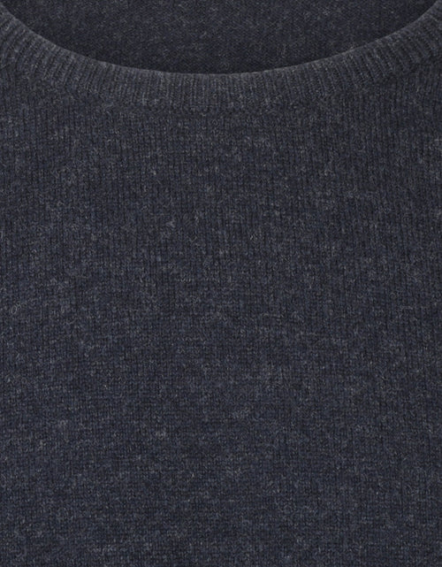 Pullover Lamswol ronde hals dutch fit | Oxford Blue