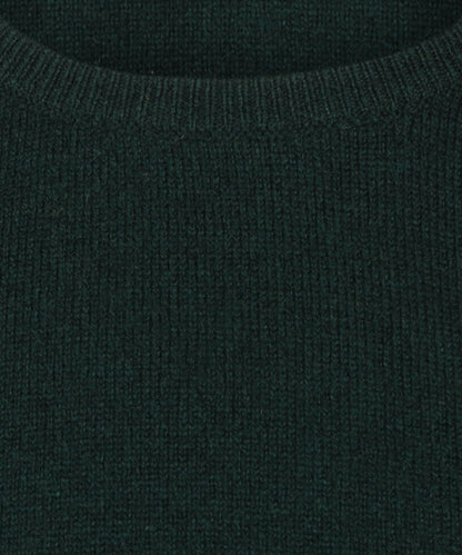 Pullover Lambswool round neck dutch fit | Tartan Green