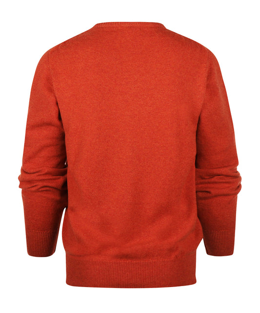 V-Hals Lamswol Dutch Fit | Ember