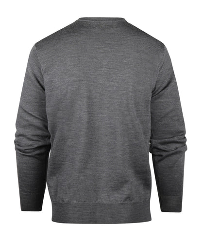 Merino wool v-neck sweater | Grey