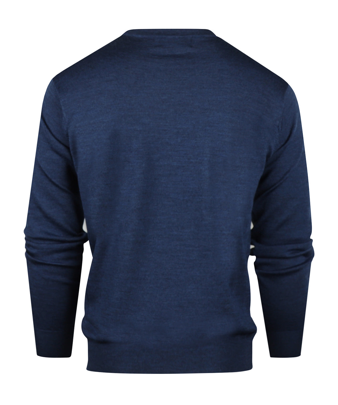 Merinowollpullover mit V-Ausschnitt | Blau