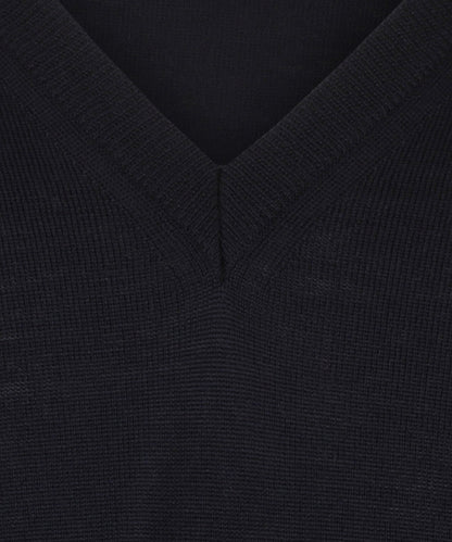 Merino V-Hals Pullover | Navy